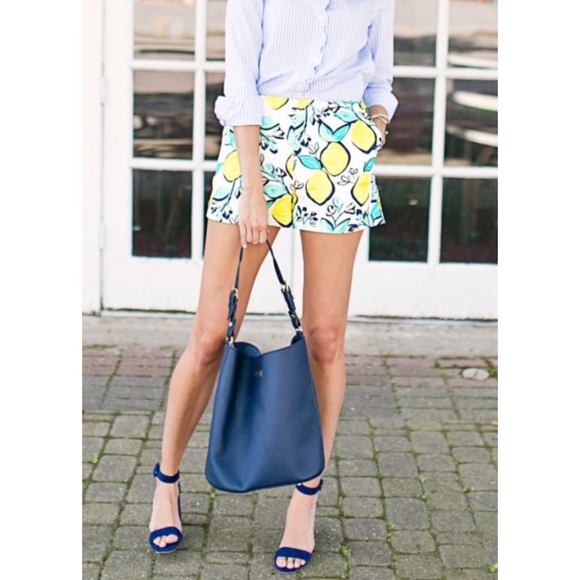 Draper James Pants - Draper James Sailor Short Lemon Orchard